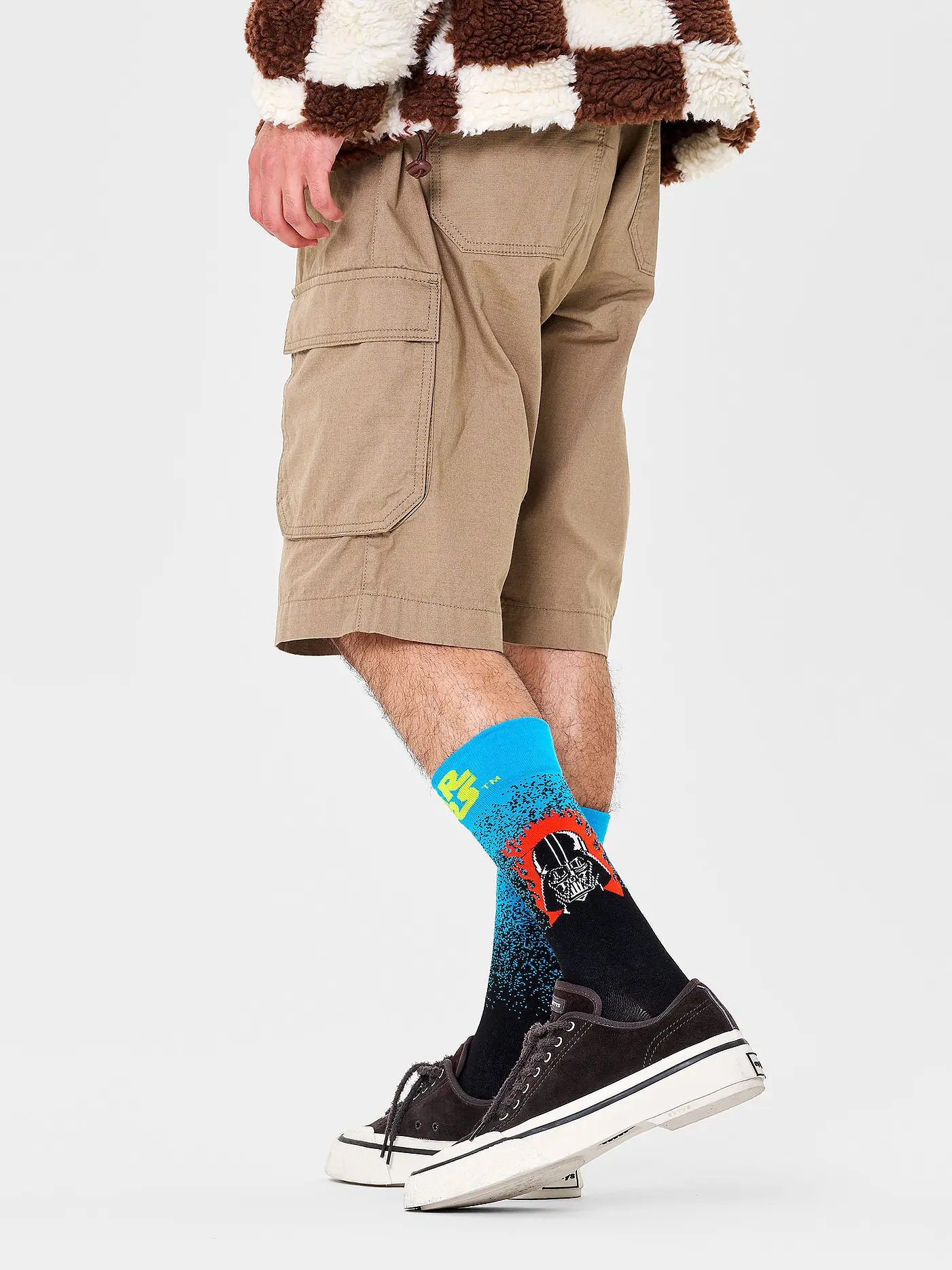 HAPPY SOCKS | Herren Socken 41-46 STARK WARS DARTH VADER black | 